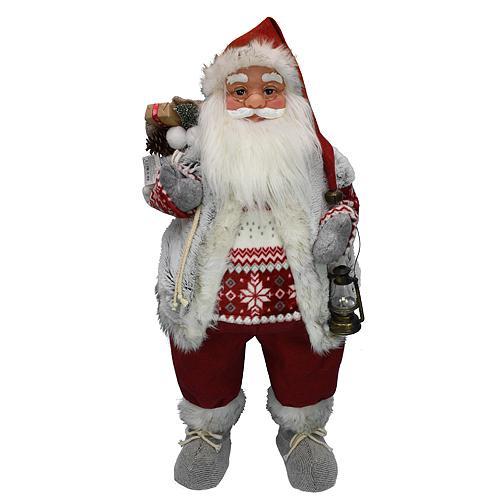 Dekoracia XmSA25, Santa, s vestou, 080 cm