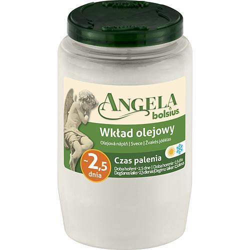 Náplň Bolsius Angela NR03 biela, 55 h, 150 g, priemer 5,5cm, do kahanca, olej